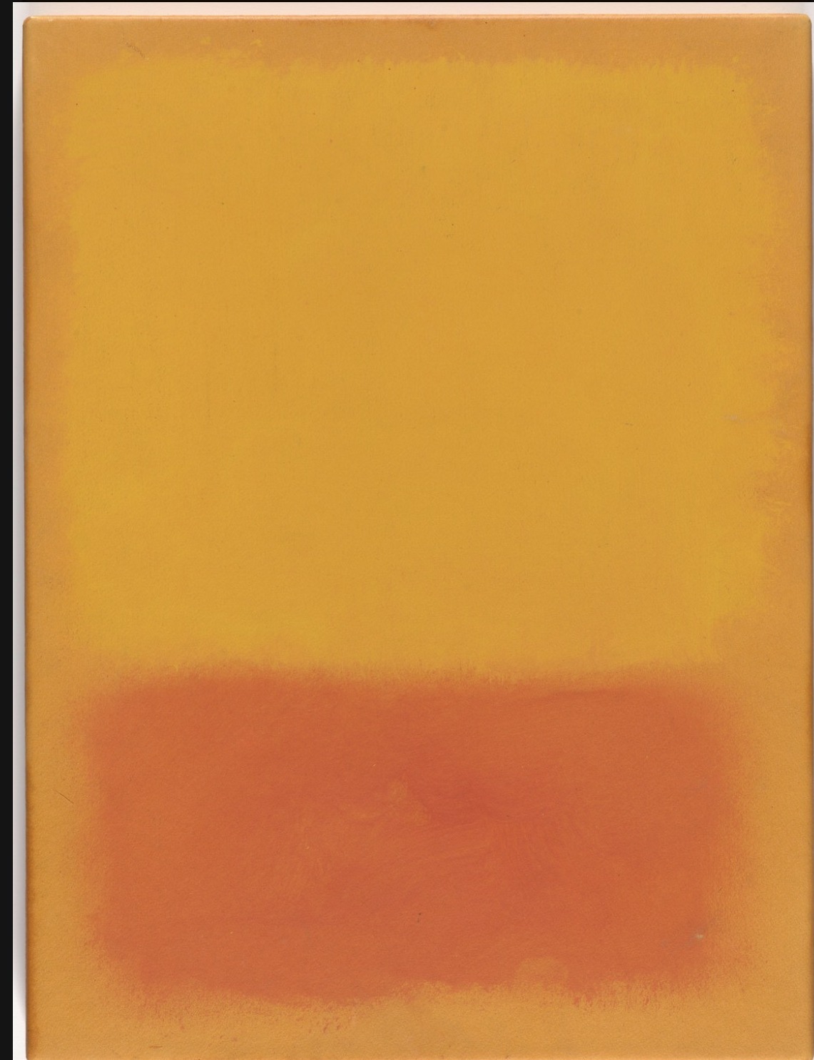 Mark Rothko's Untitled, a field of orange and yellow